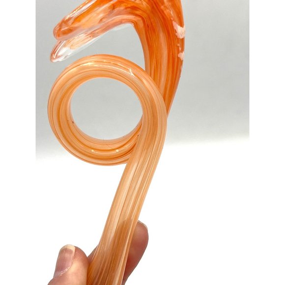 Murano Italian Glass Flower Napkin Ring Set of 6 Holders Yellow Orange & Green - Picture 7 of 15